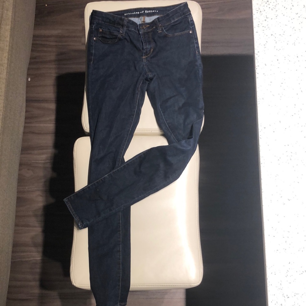 Articles of Society Skinny Leg Dark Denim Jeans